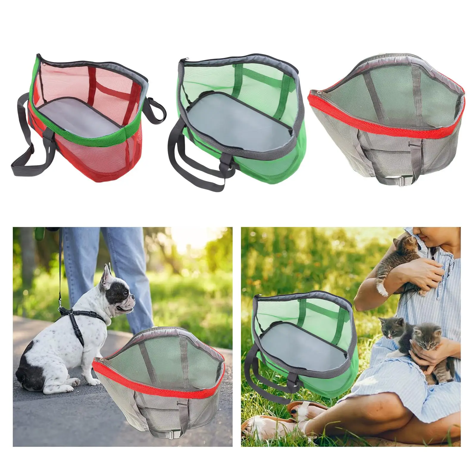 Foldable Soft Sided Pet Travel Carrier Bag Lightweight Panoramic Pet Bag Breathable for Small Medium Dog Outdoor Travel