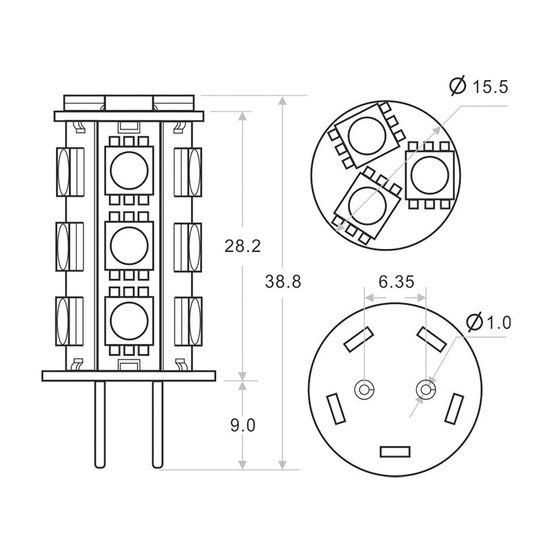 Gy6.35 Lâmpada LED