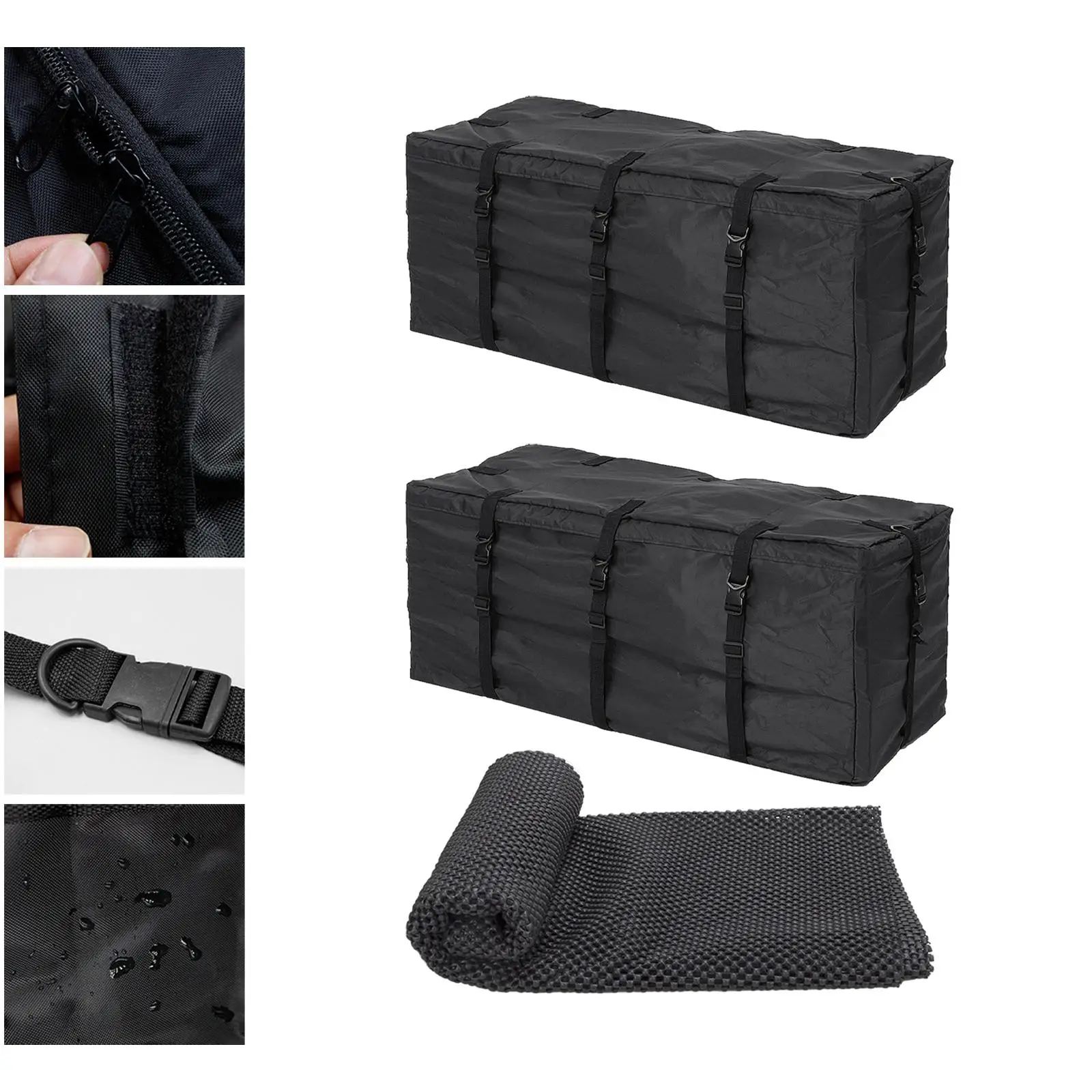 Rooftop Cargo Carrier Bag Luggage Storage Travel Accessories Durable Waterproof Rooftop Carrier Bag for Cars Vehicles SUV