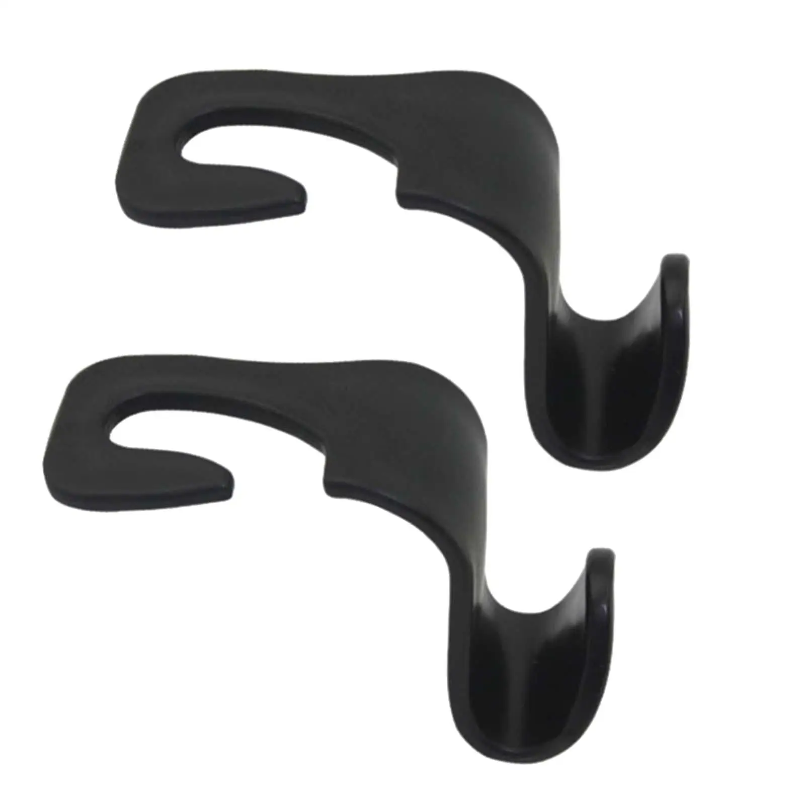 2 Pieces Car Seat Headrest Hook Holder Hook Durable Easy Installation Universal for Umbrellas Handbag Coat Grocery Purse