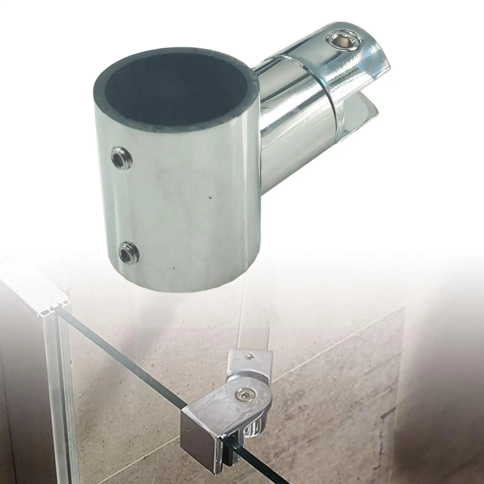 Glass Cube Connector for 1.1 inch Thick Glass Shower Walls Lightweight