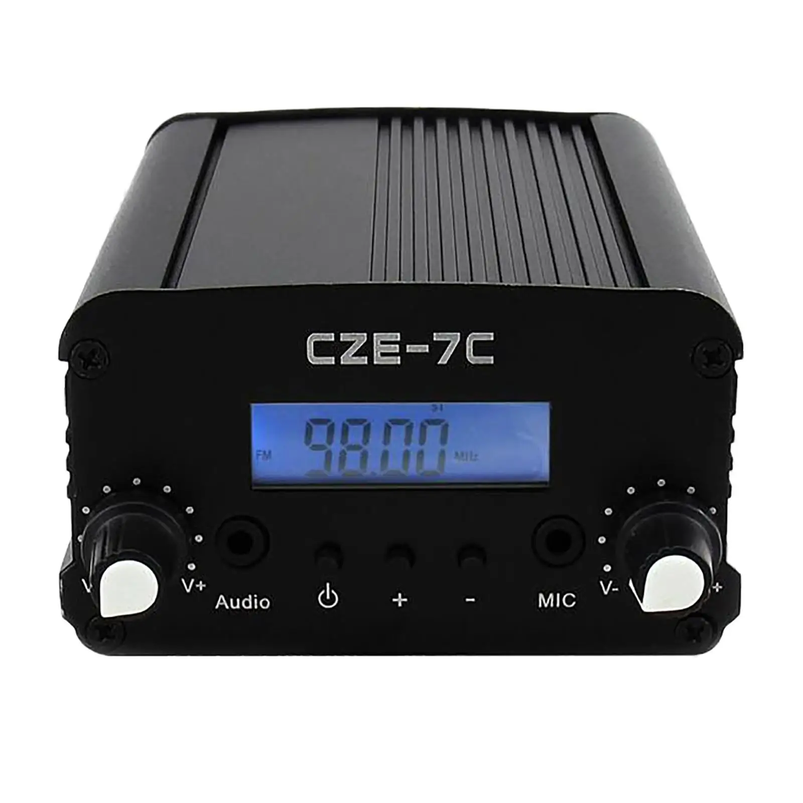 Wireless radio Transmitters NC FM Stereo Black Frequency 76-108MHz for Broadcast Station