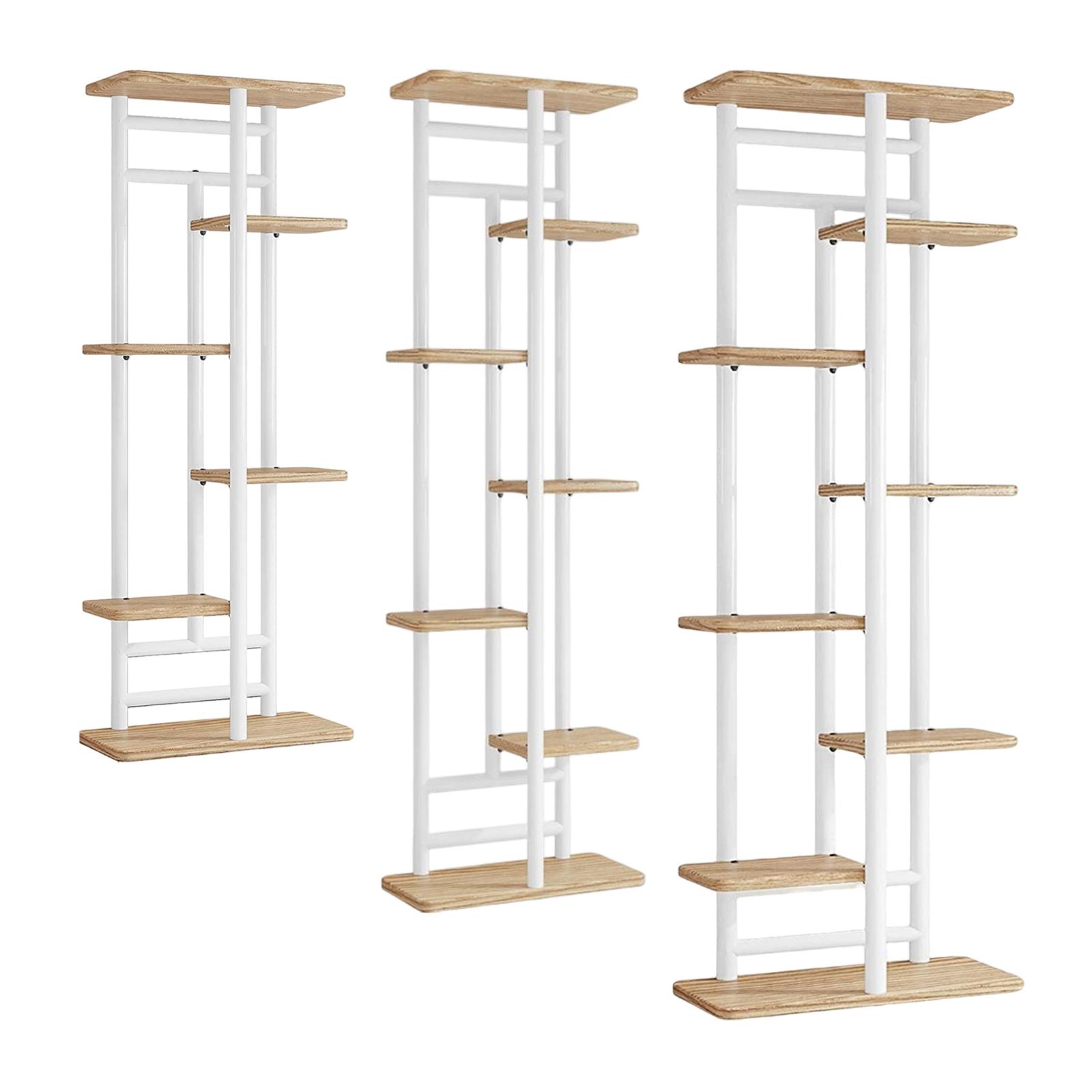 Multi Tier Flowerpot Stand Organizer Decoration Decorative Flower Pot Holder Rack for Patio Outdoor Living Room Office Home