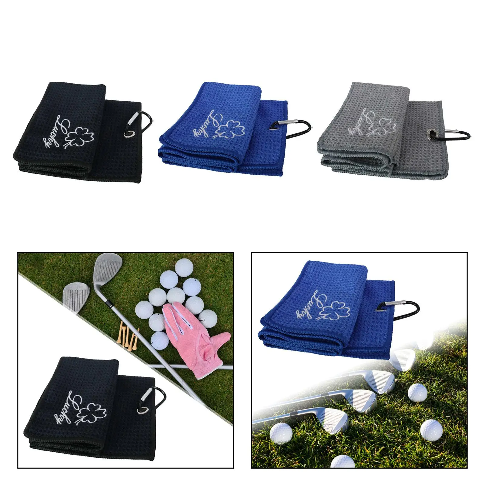 Golf Cleaning Towel Golf Towel for Golf Bags for Practice Golf Tees Balls