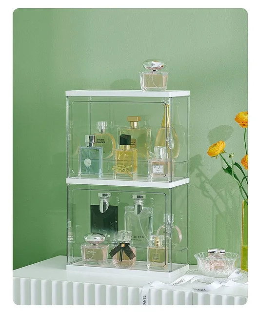 Perfume Storage Box Desktop Shelving Display Case Internet Celebrity  Dresser Cosmetic Multifunctional Dust Proof Case Organizer