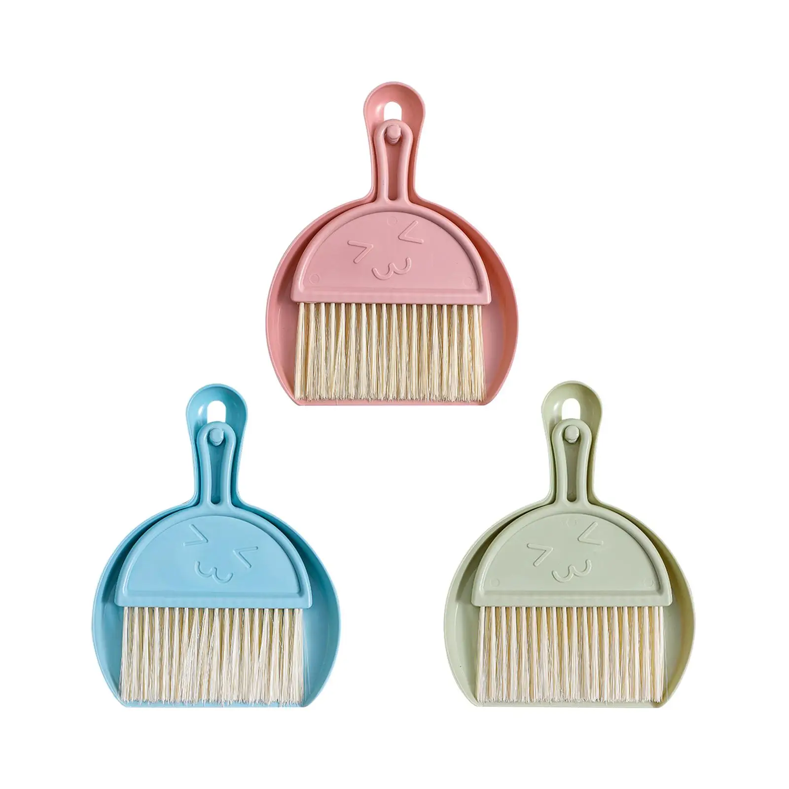 Small Dustpan and Brush Hand Broom Sweeping Tool for Table Sofa Office