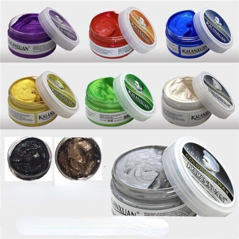 Best of 9 Color Fashion Temporary Color Dye Mud Salon Hair Wax Cream Styling Modeling Grandma Green Hair Dye Reviews & Tips