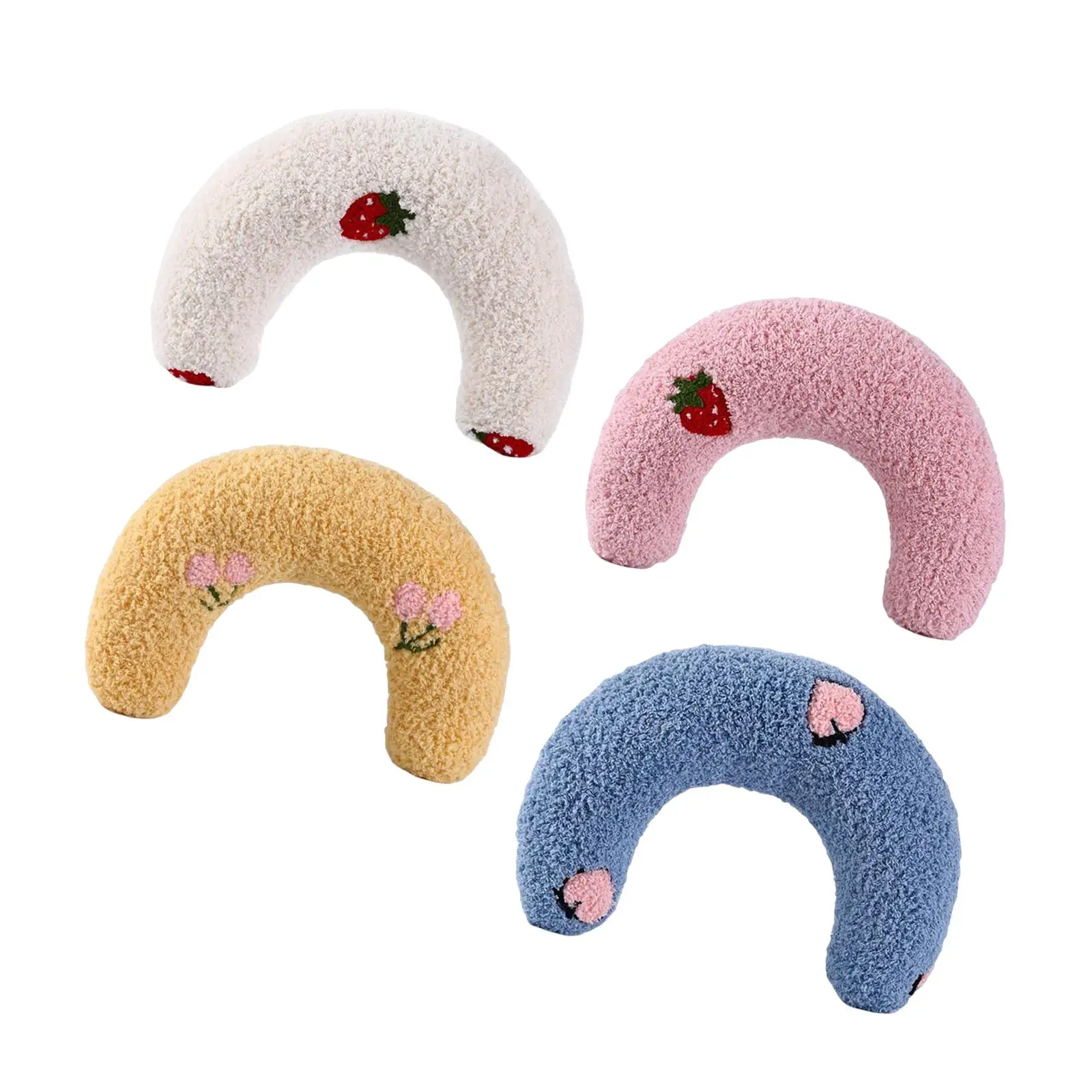 Pets Neck Pillow Chewing Toy Plush Interactive Toys Comfy Stuffed Mat Bed Sleep Pillow for Kitty Dogs Puppy Medium Cat