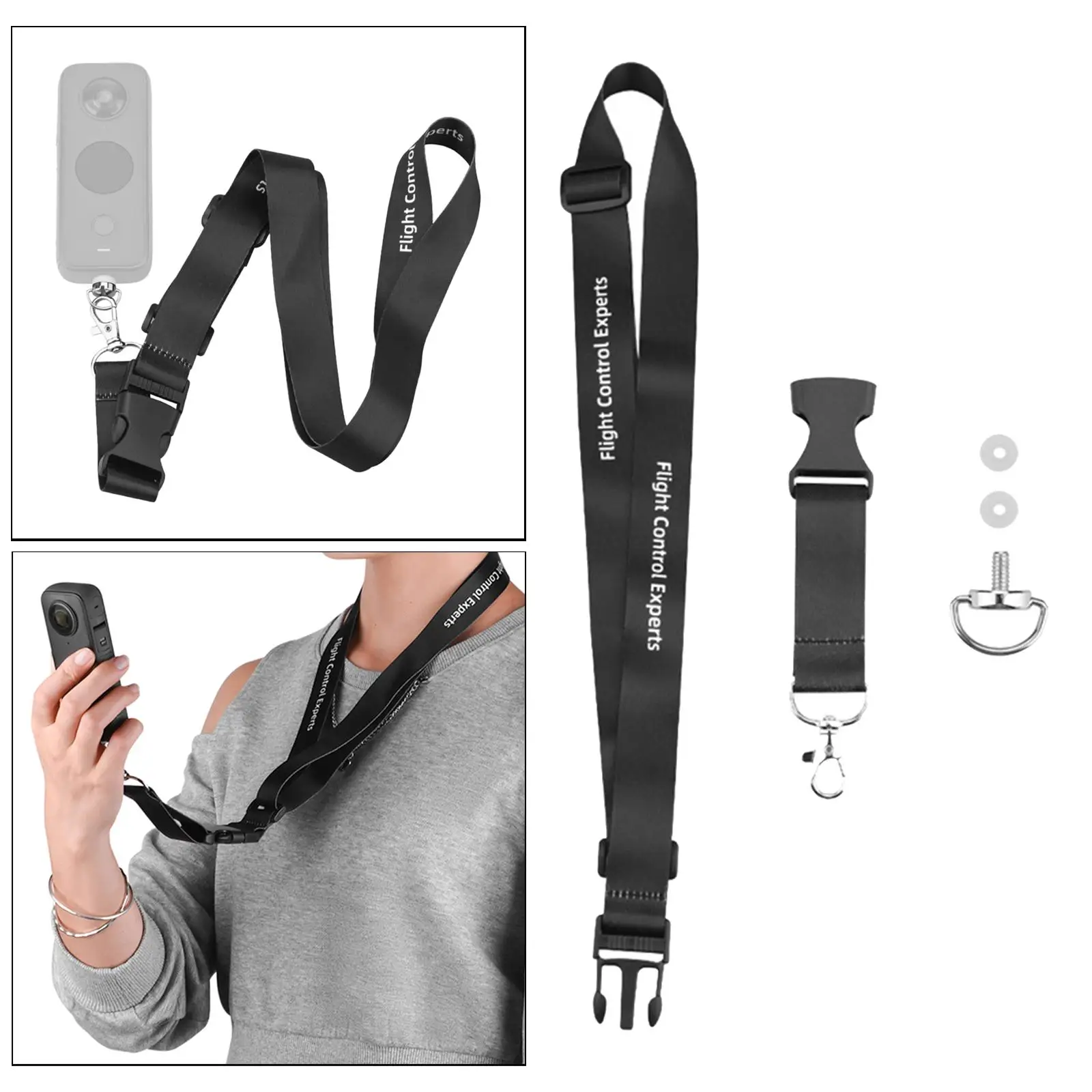 Neck Strap Lanyard Replace Parts Widen Lightweight Adjustable Anti Lost Rope for One x3 X2 Camera Accessories
