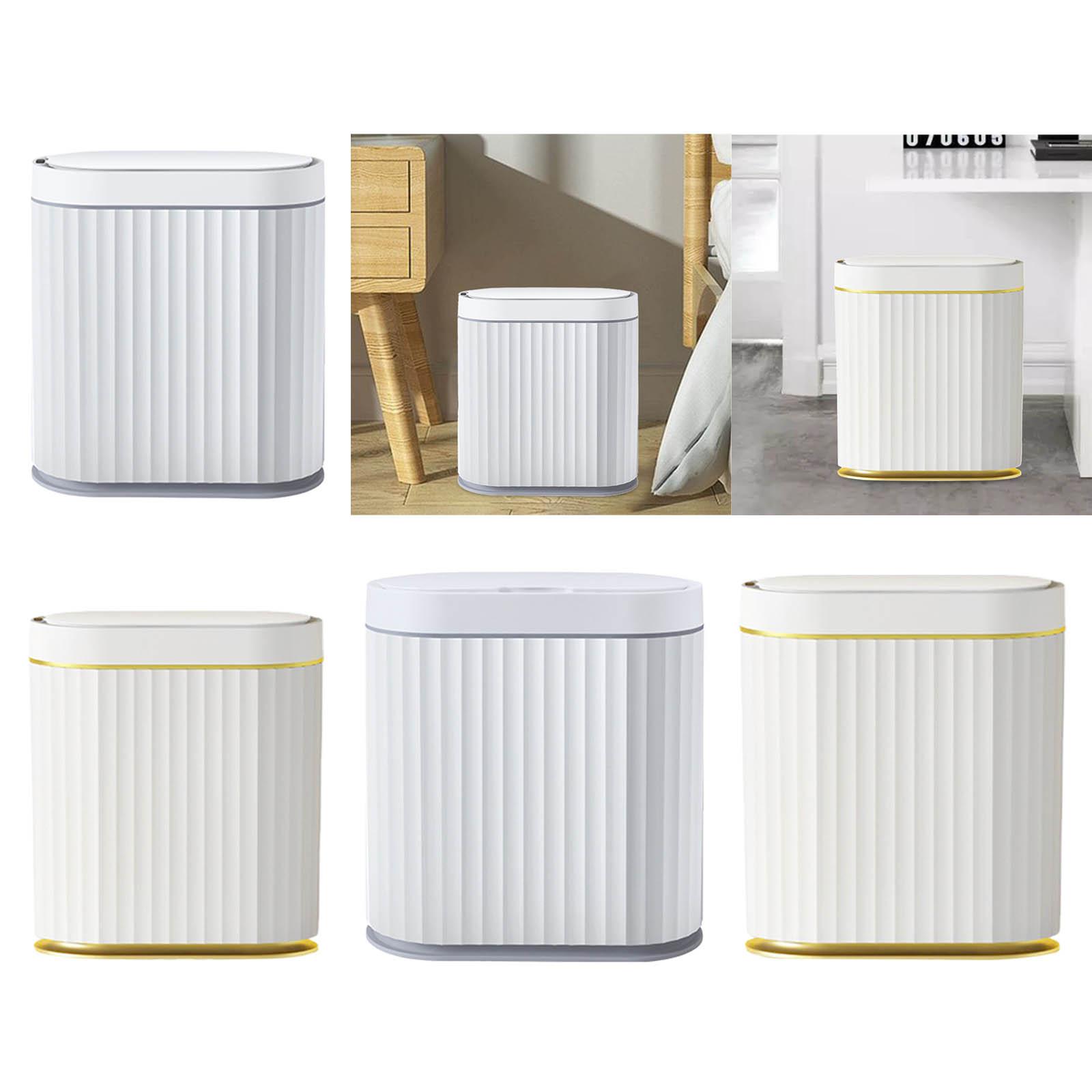 Intelligent Induction Trash Bin Narrow Storage Bucket Waterproof Garbage Can for Living Room Laundry Office Home Bathroom