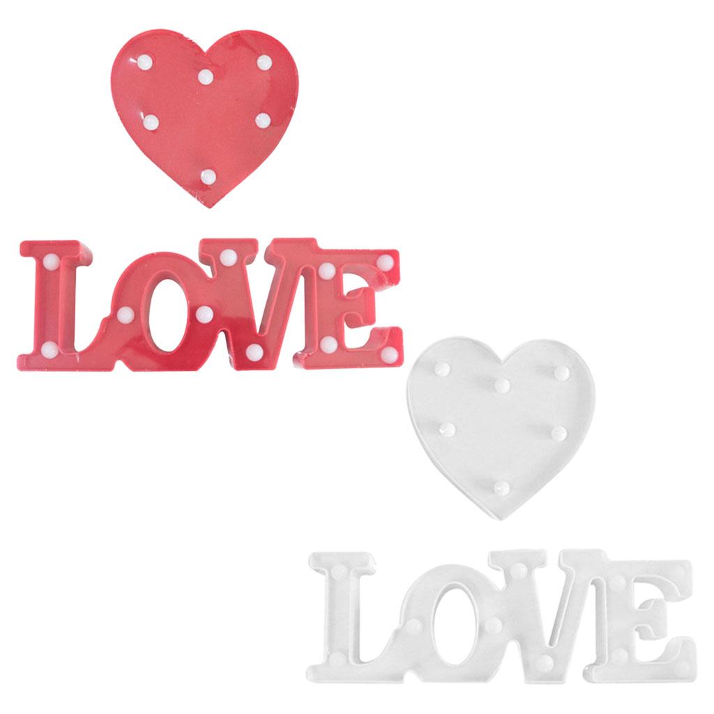 Creative LED Light Valentine'S Day Sign Lamp Desk Decoration Battery Operated Night Light for Engagement Birthday Propose Church
