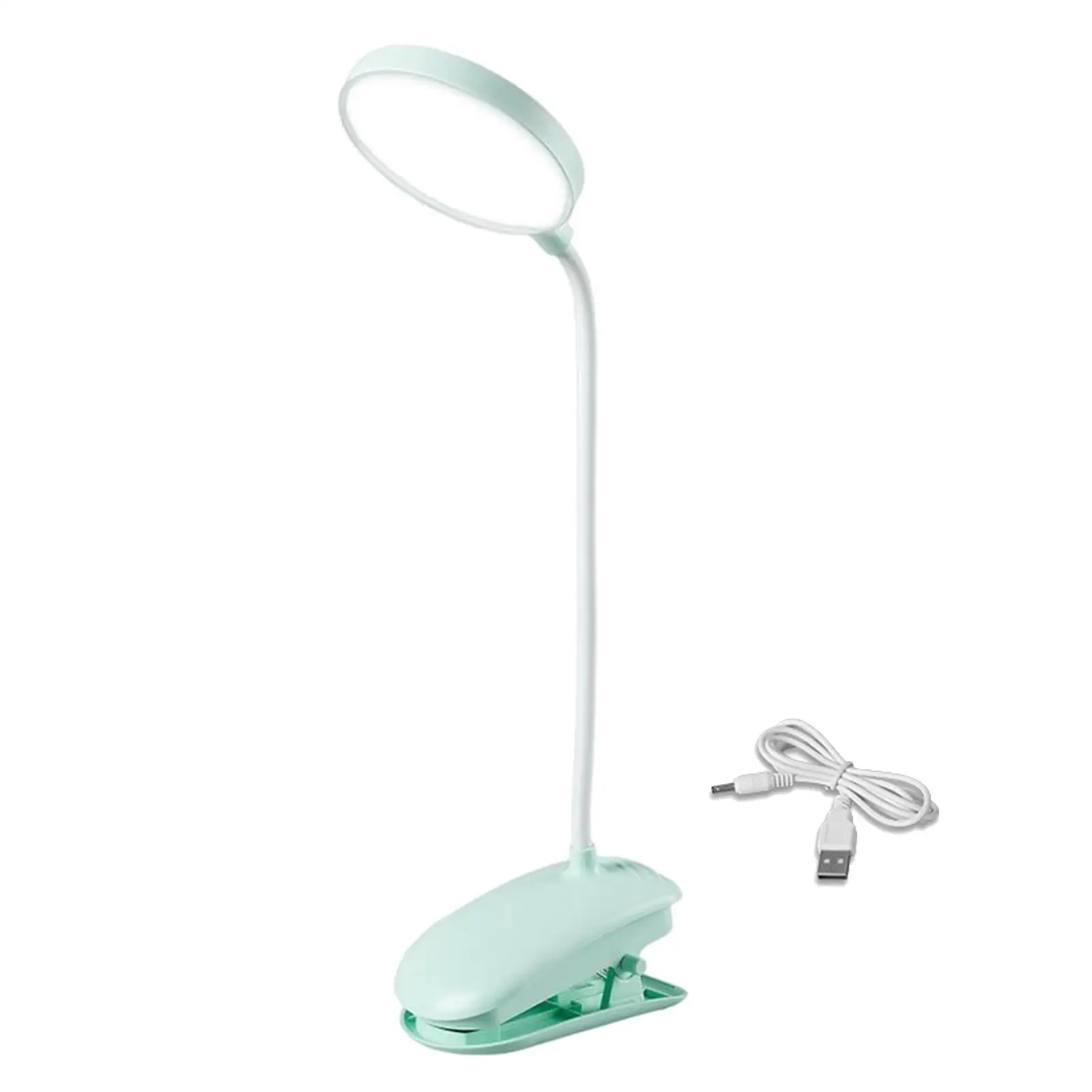 LED Desk Light Table Lamp Clip On Reading Lamp USB Dimming Adjustable Eye Protection Clamp Light for Study Dorm Bedroom Office