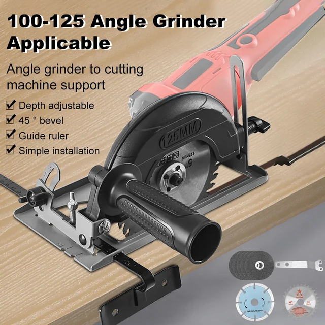 Hand Angle Grinder Converter To Cutter Cutting Machine Refit Electric Chain  Saw Circular Saw Bracket Base Woodworking Table Tool