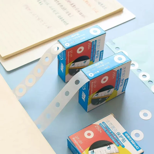 Hole Punch Reinforcements Loose-leaf Paper Sticker Binder Stickers Ring  Labels Note Round Tag - AliExpress