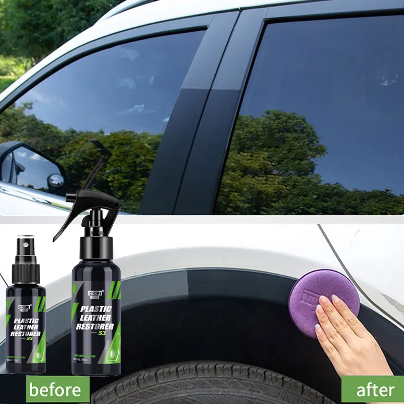 Car Plastic Restorer Ceramic Coating 2-3 Years Long-Lasting Protect Repair  Whitening Black Shine Plastic Trim & Rubber Care