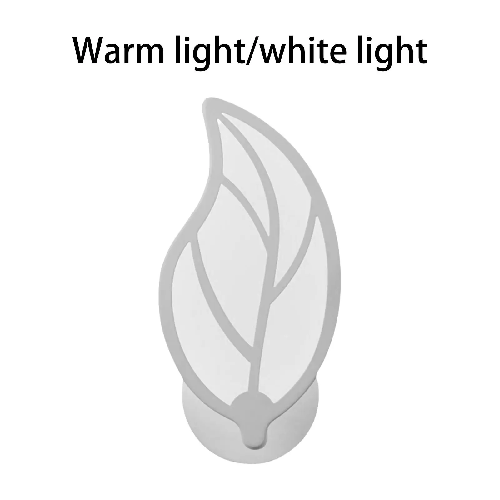 LED Wall Sconce Bedside Reading Light Leaves Shaped Wall Lamp for Home