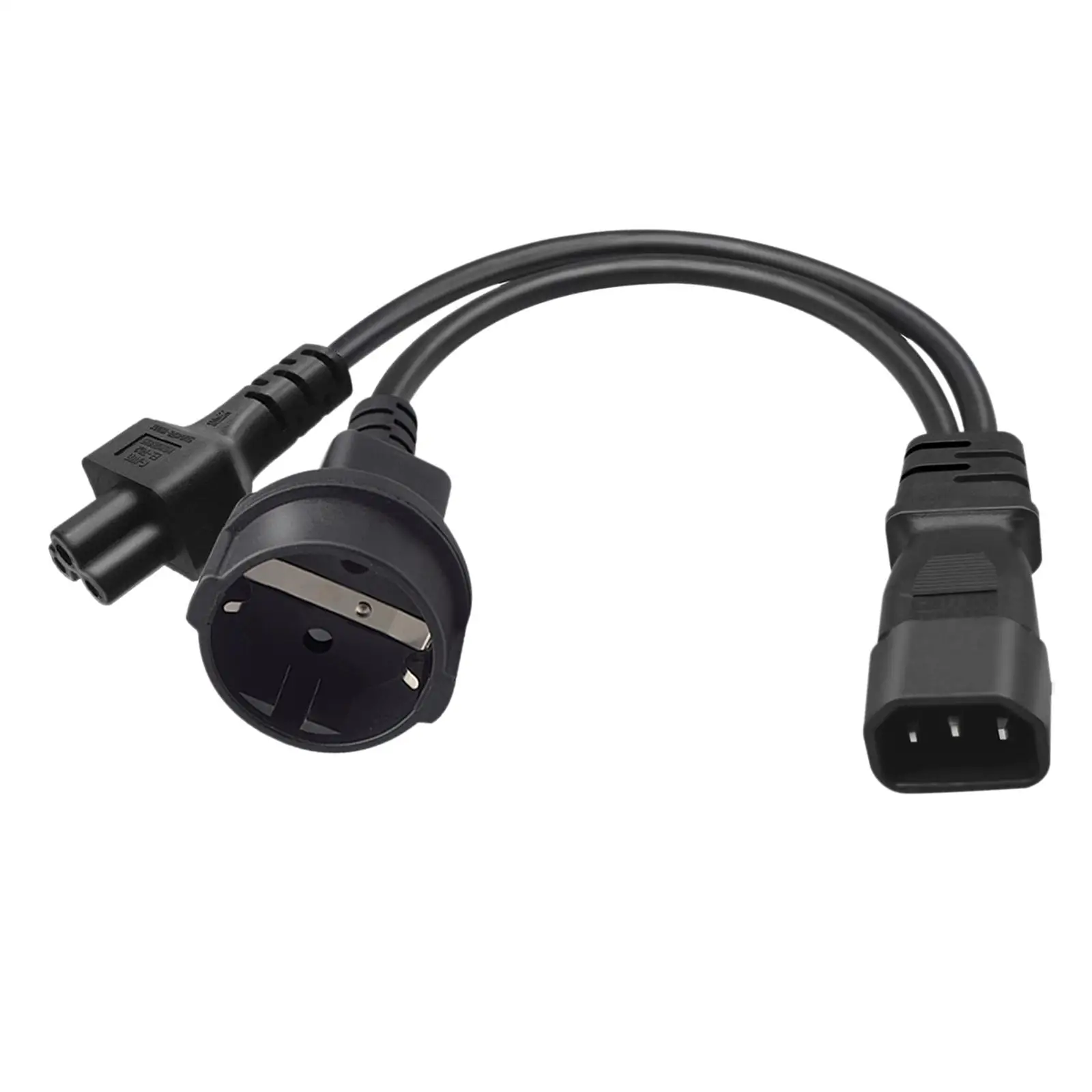 C14 to  DE4.8mm Power Cable IEC320 C14 Male to  DE Female Extension Cord for Notebook