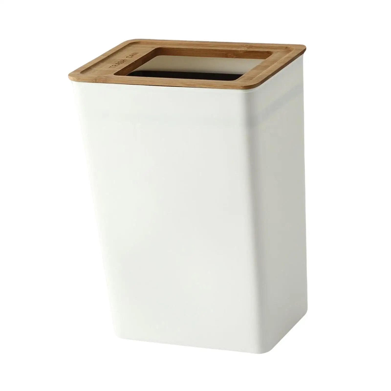 Rectangular Trash Can Durable Anti Skid Garbage Container Bin Wastebasket for Bathroom Home Outdoor Indoor Kitchen