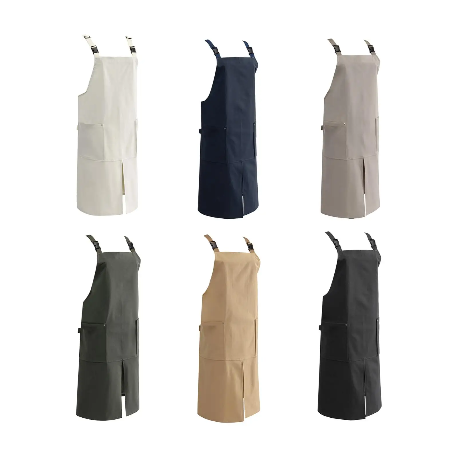 Kitchen Cooking Baking Apron Coffee Restaurant Work Clothes Unisex Canvas Apron for Hair Stylist Painting Hairdressers Uniform
