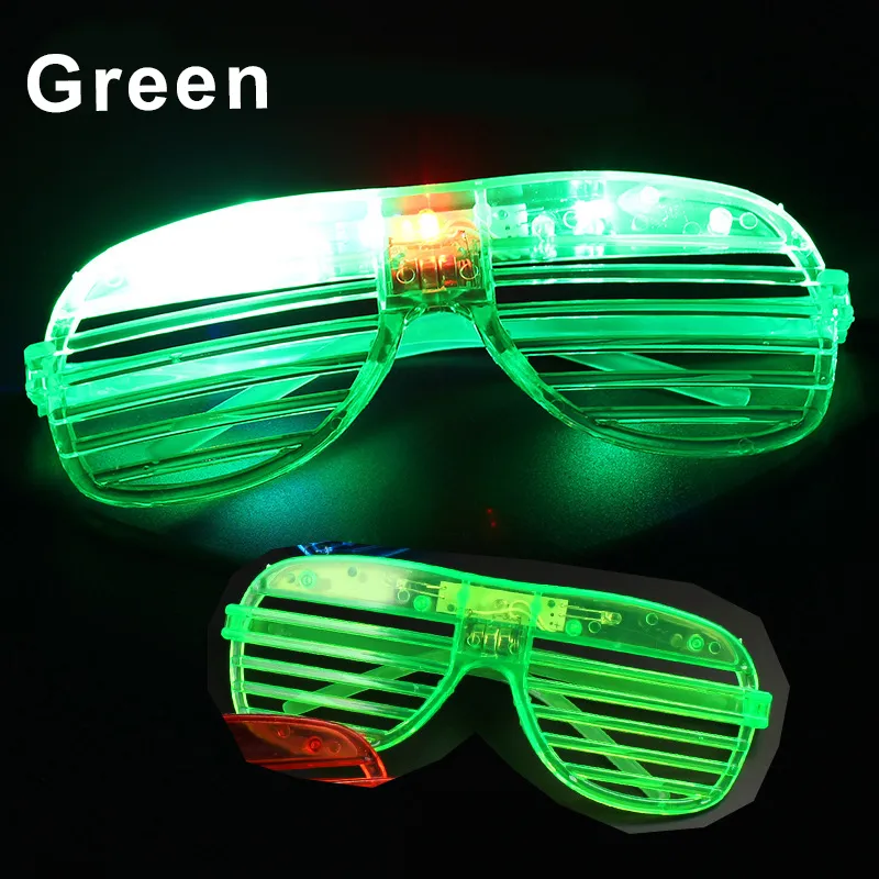 3 Style LED Glasses Light Party Sunglasses Blinds Shutter Glasses Glow in the Dark Neon Christmas Birthday Wedding Party Supplie