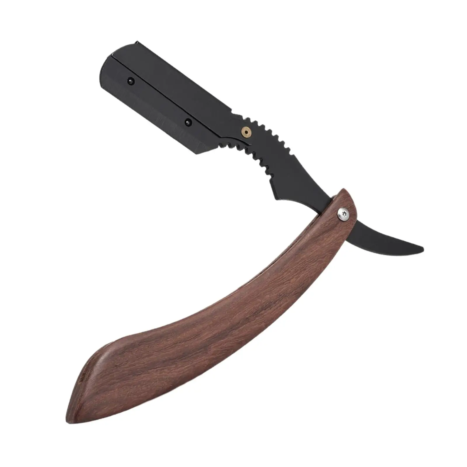 Men`s Straight Blade  with Durable Stainless Steel Wooden Handle