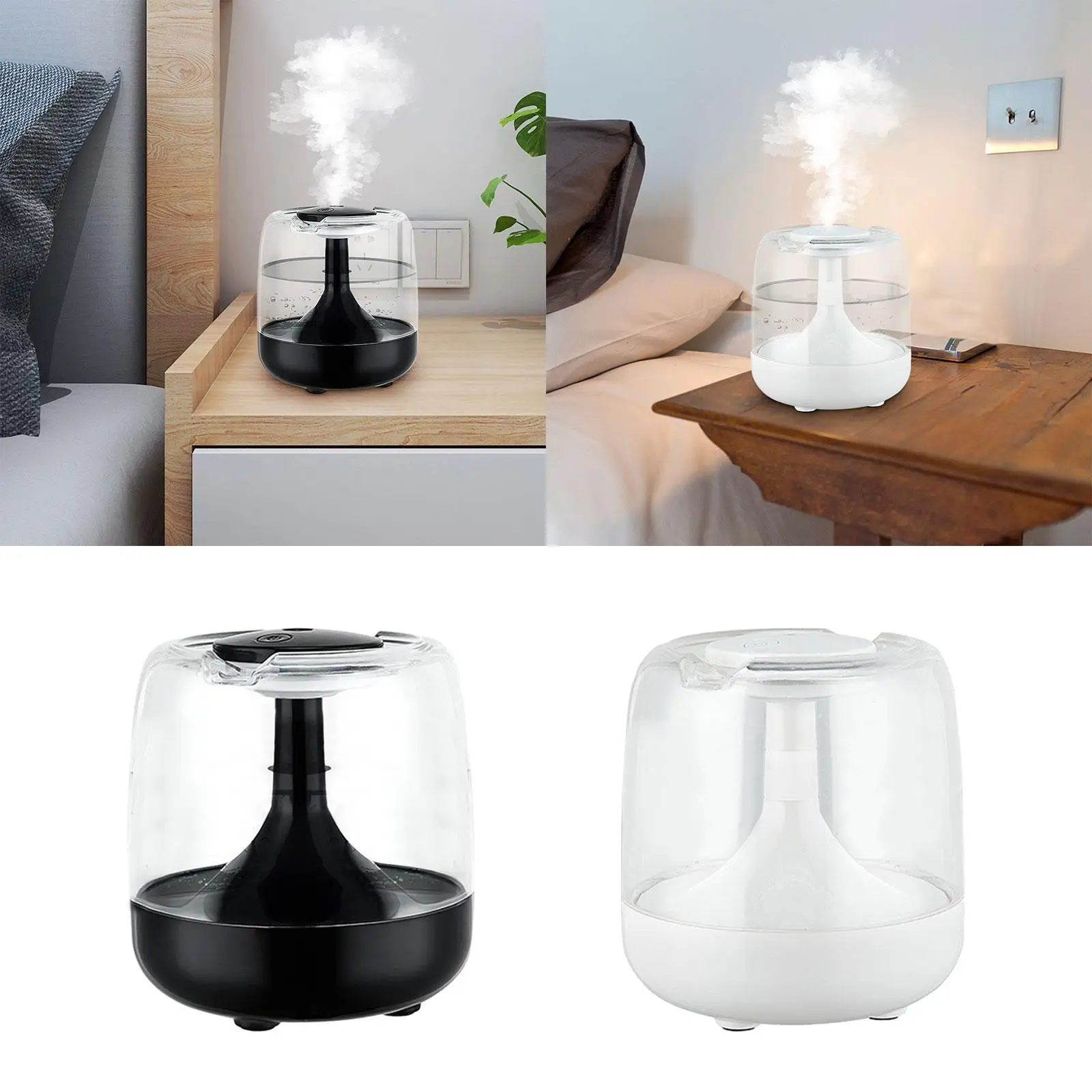 0.65L Mist Personal Humidifier with 7 Colors Lights Two Mist Modes Quiet Essential Oil Diffuser for Office Practical Versatile