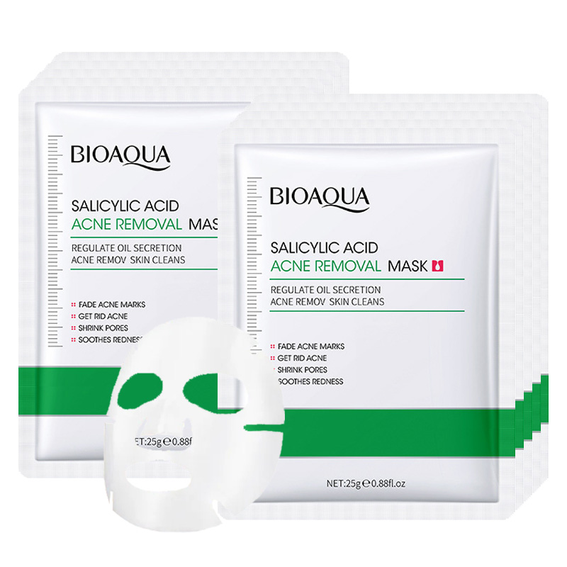 Best of 10pcs BIOAQUA Salicylic Acid Acne Removing Facial Mask Acne Treatment Moisturizing Brightening Skincare Face Mask Skin Care Reviews & Tips