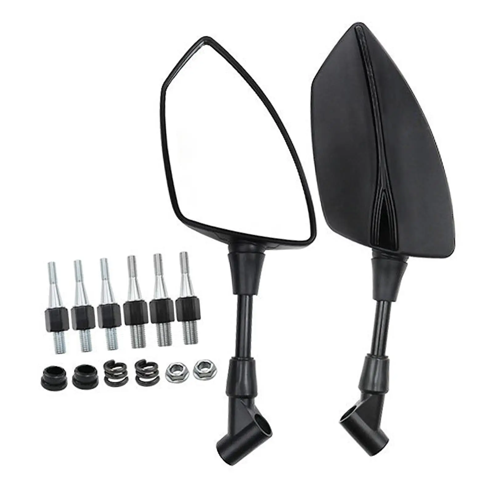 1 Set Motorcycle Side Rearview Mirror Replacement Accs DIY Universal Spare Parts