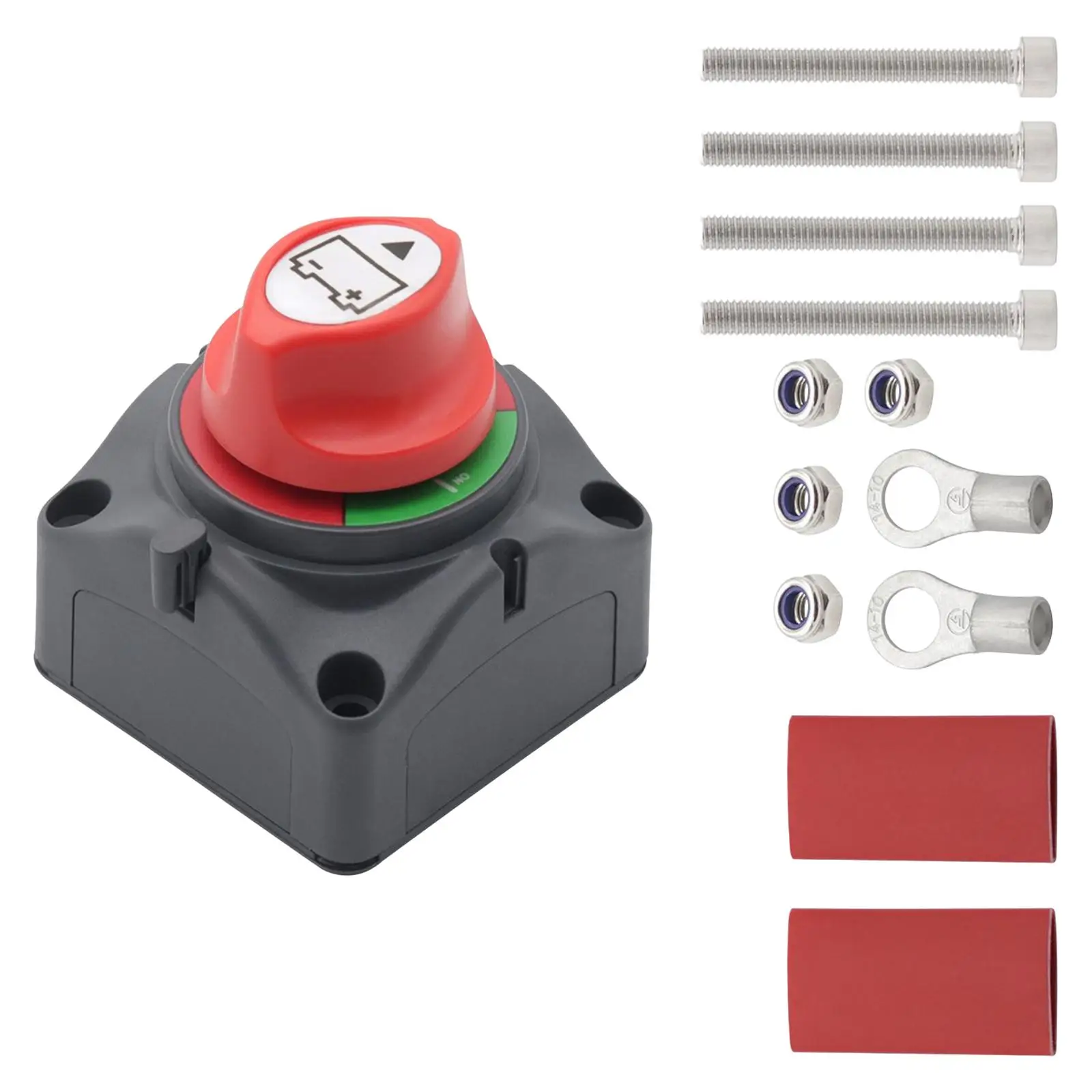 Boat Battery Shut Off Switch 12-24V Wear Resistant Fire Retardant Battery Disconnect Switch for Car Ships Boat Truck Camper
