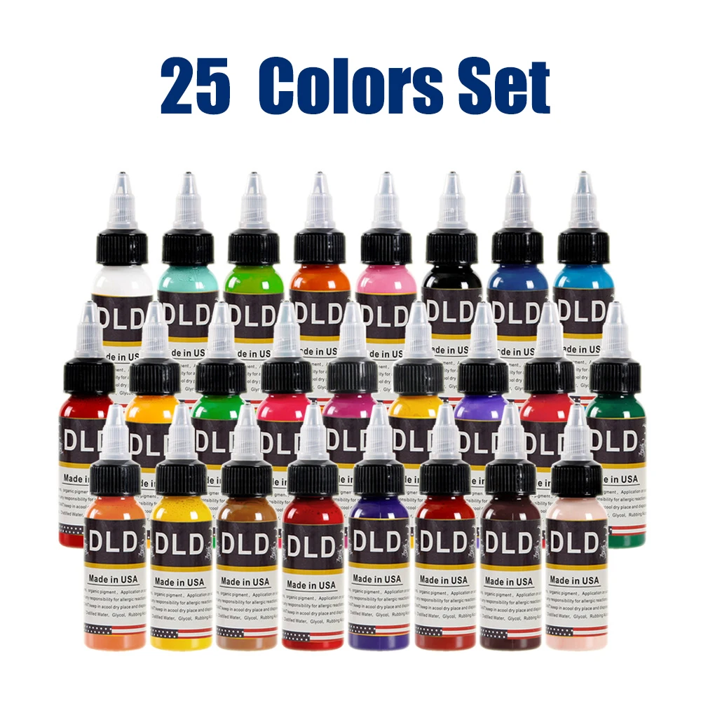 Best of DLD 15ml / Bottle 25 Colors Tattoo Ink For Body Art Professional Permanent Micropigmentation Pigment Tattoo Ink Set Supplies Reviews & Tips