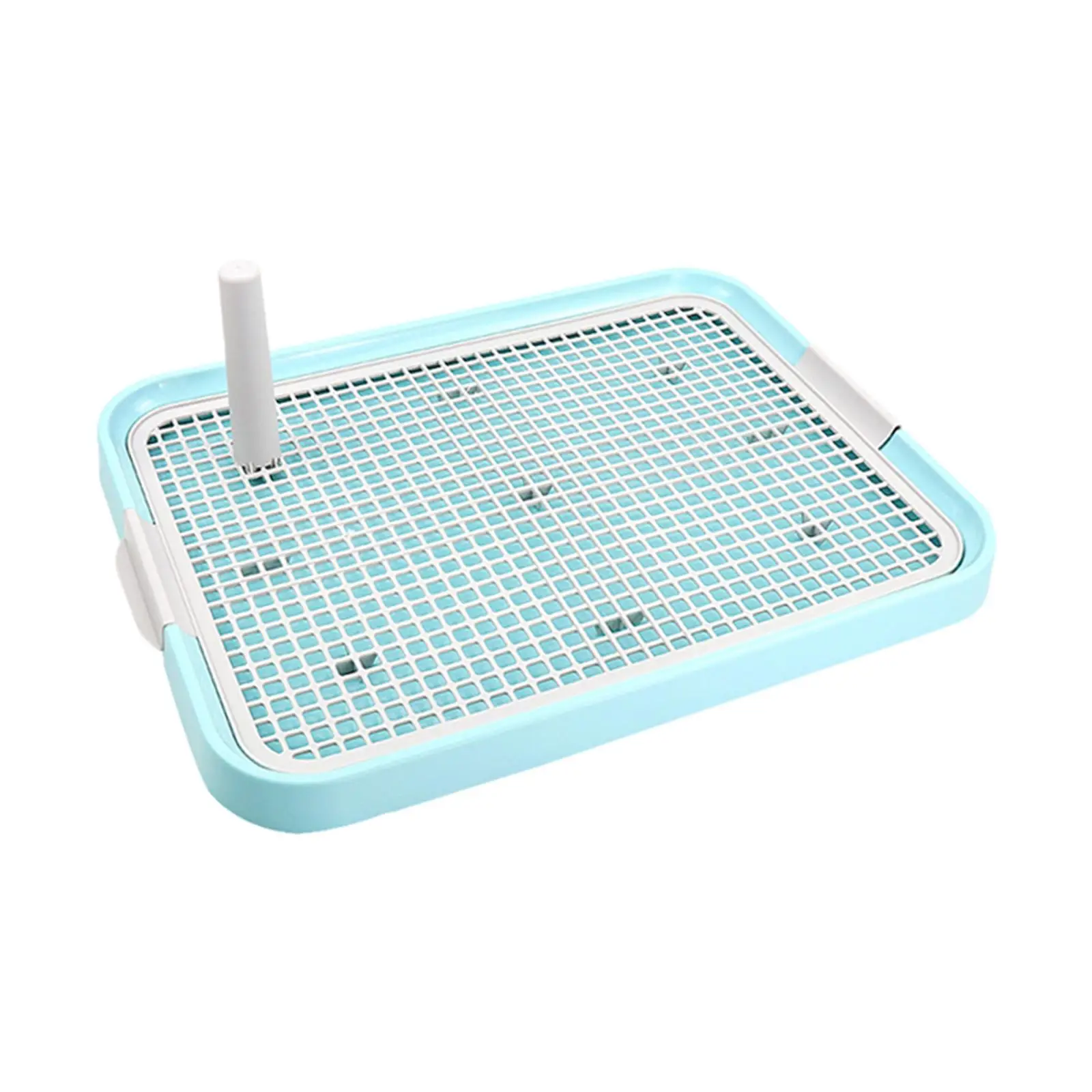 Puppy Dog Potty Tray, Pee Pad Holder, Mesh Training Toilet, Portable Dog Litter Box for Small and Medium Dogs, Bunny, Cats