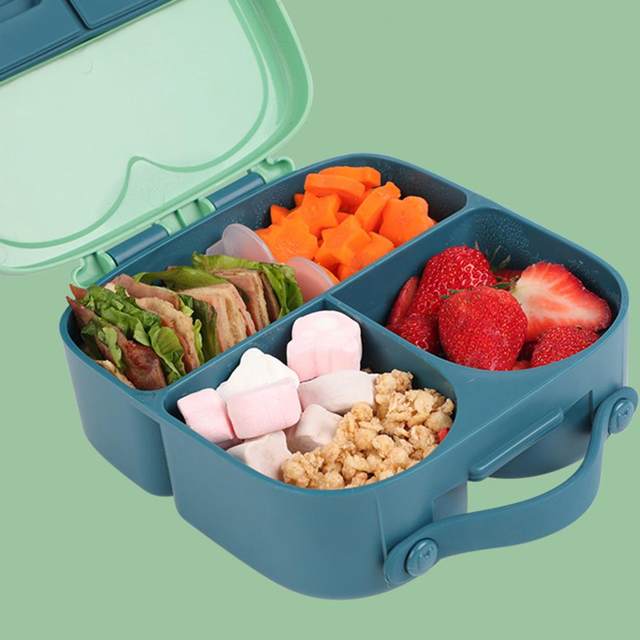 Cute Student Lunch Box Anti Drop Lunch Organizer Rectangular