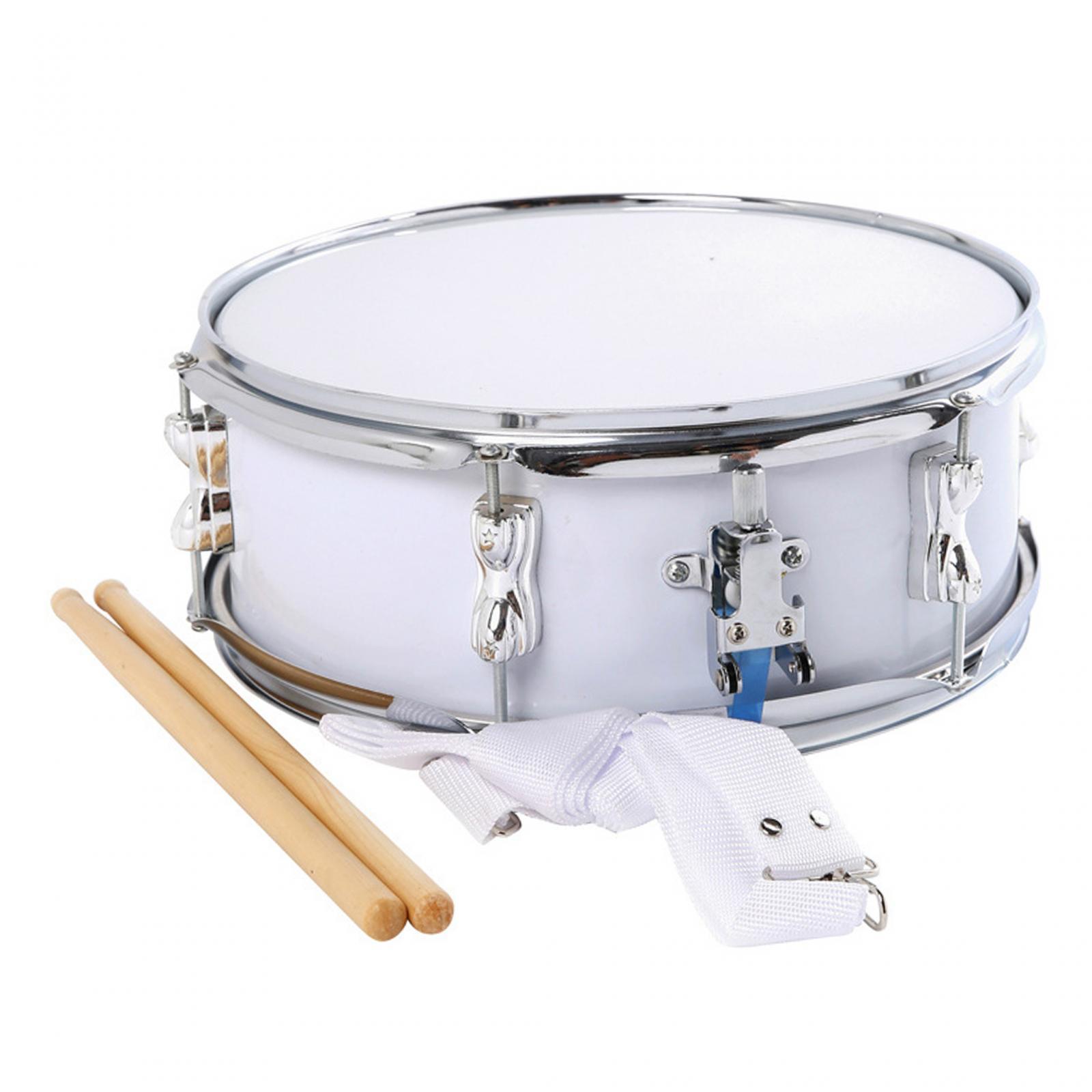 13inch Snare Drum with Shoulder Strap Percussion Instrument Musical Instruments for Children Beginners Kids Teens Boys Girls