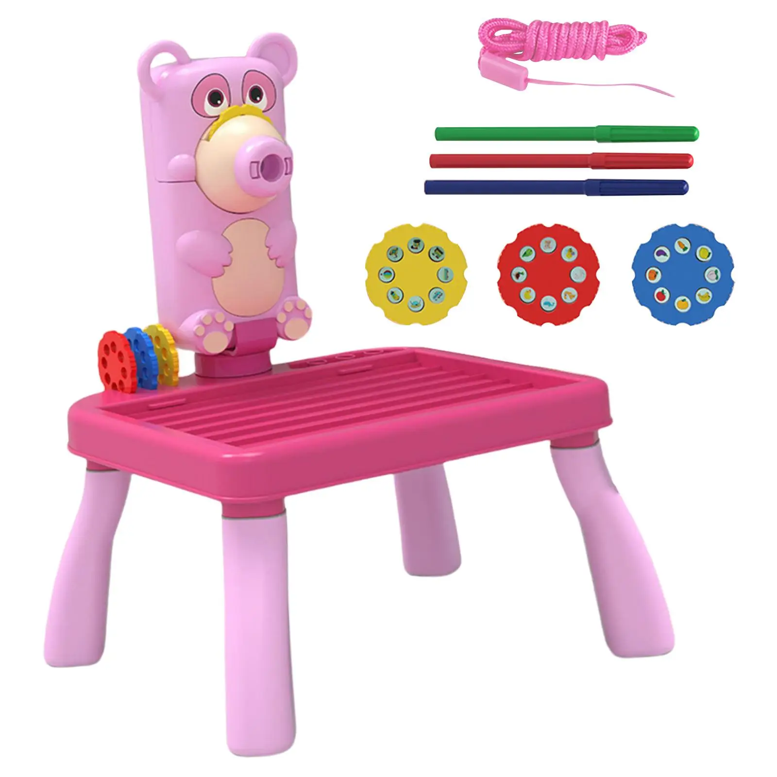 Projector Drawing Table Early Learning Toys Doodle Board Table for Baby