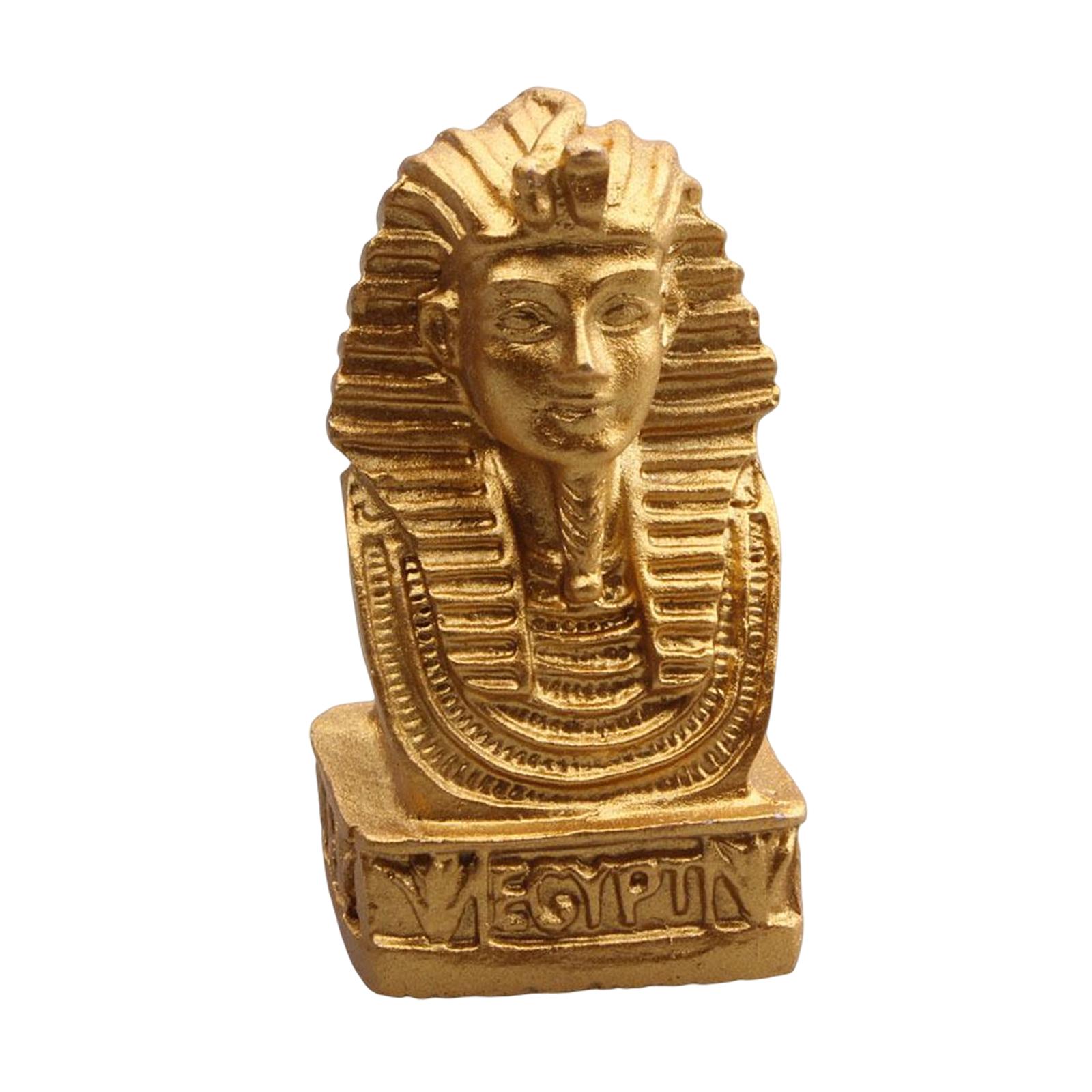 Vintage Egypt Queen Statue Collectible Figurines Artware Sculpture for Desktop Bookshelf Living Room Shelf Decoration