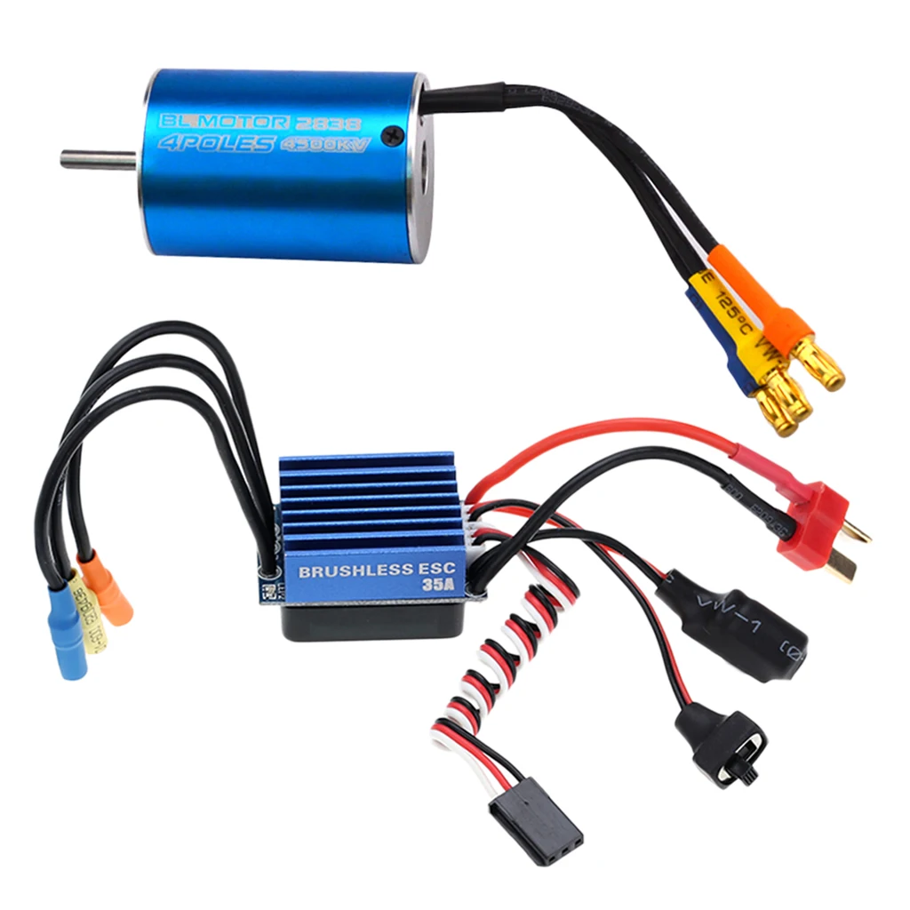 2838 4500KV 4P Sensorless Brushless +35A Brushless ESC /12 1/14 1/16  Car 