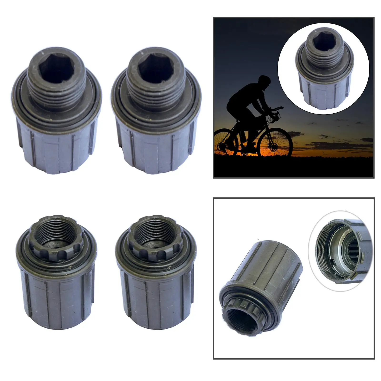 Lightweight Bike Freehub Body Components Parts Repairing Adaptor 7-10 Speed Bicycle Free Hub Body Cassette Flywheel Solid