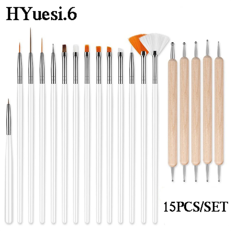 Best of One Set Acrylic Nail Brush French Stripe Tips Manicure Ultra-thin Nail Polish Line Drawing Pen Gel Painting Art Tools Brushes Reviews & Tips