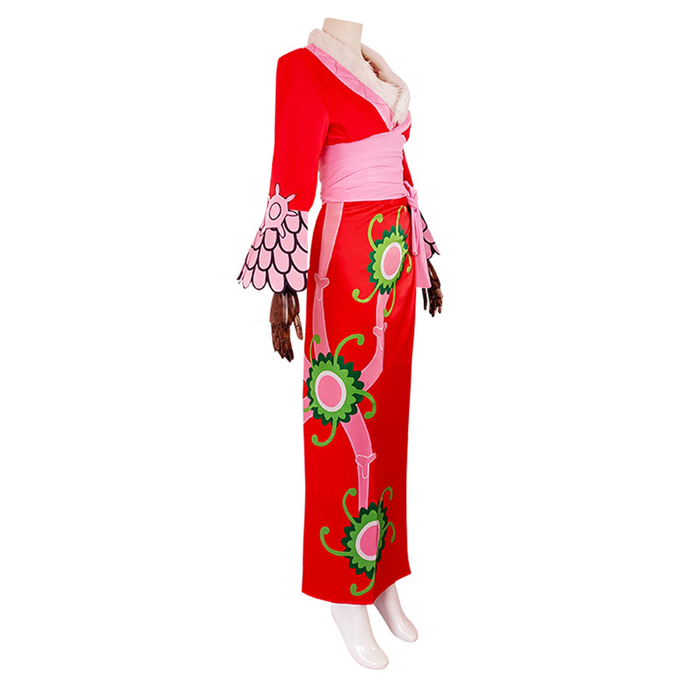 Uma peça boa hancock cosplay traje vestido