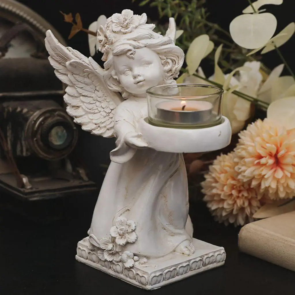 Angel Candle Holder Figurine for Bereavement