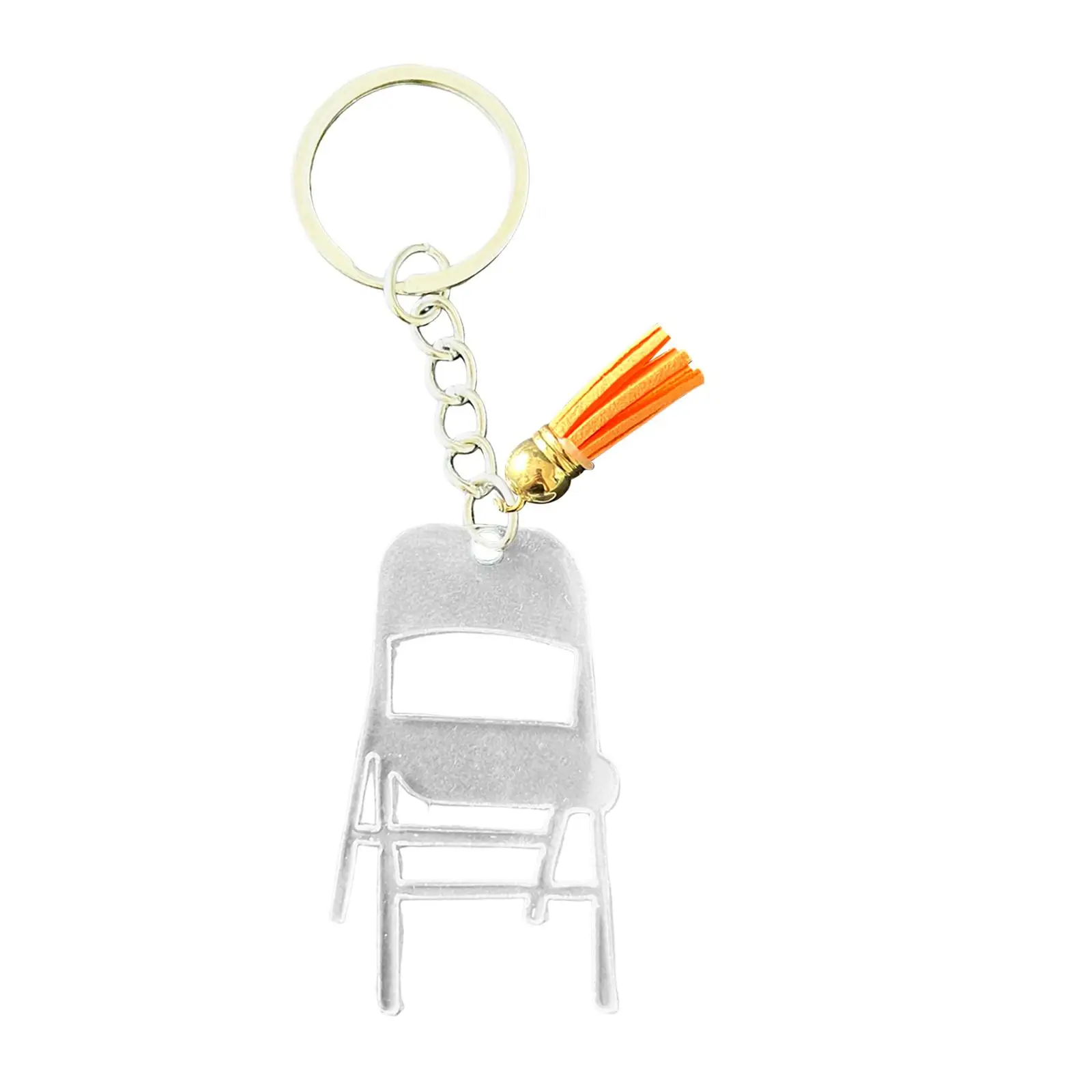 Bag Pendant Key Holder Acrylic Mini Backrest Chair Charm Keychain for Girls