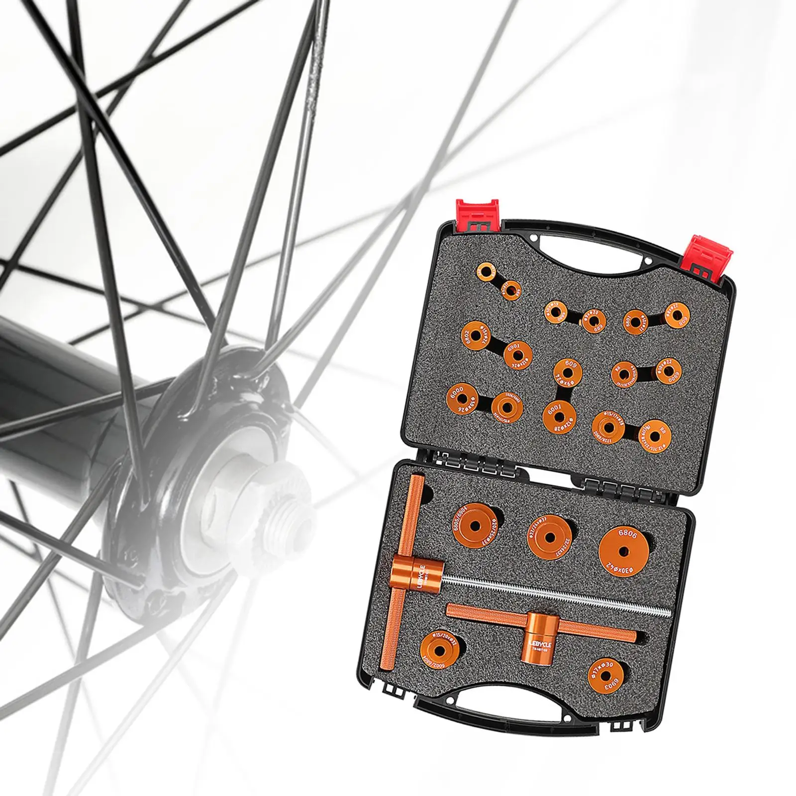 Bike Bearing Press Set Durable Drum Bearing Press Soft Tail Frame Bike Tool for Cycles