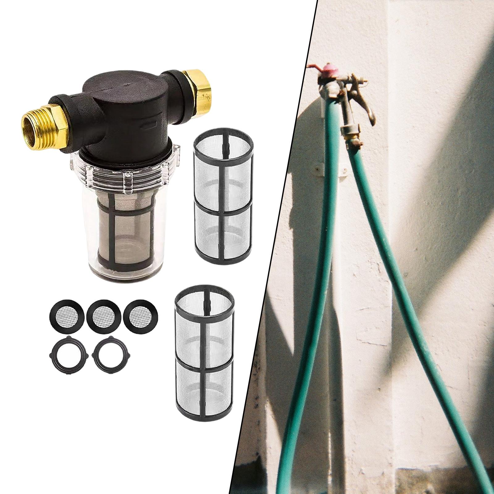 Garden Hose Filter for Pressure Washer Inlet Water, Inline Filter for Sediment, for Camping Car Wash