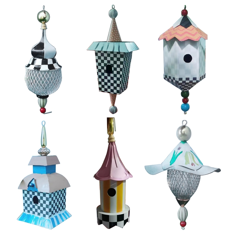 Title 1, Bird Feeder with Roof Hanging Birdhouse Delicat...