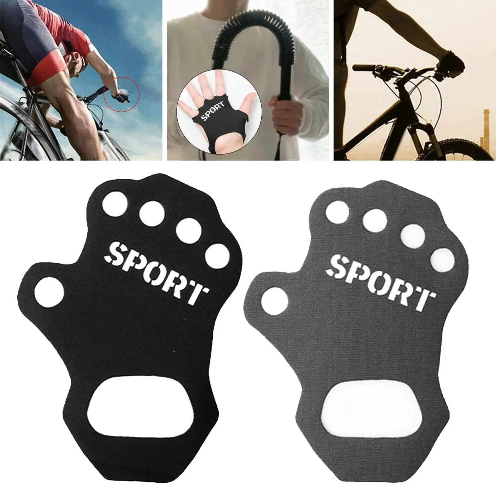 Weight Lifting Glove Palm Protect Full Palm Protection Exercise Grip Pad for Powerlifting Fitness Cycling Hanging Training