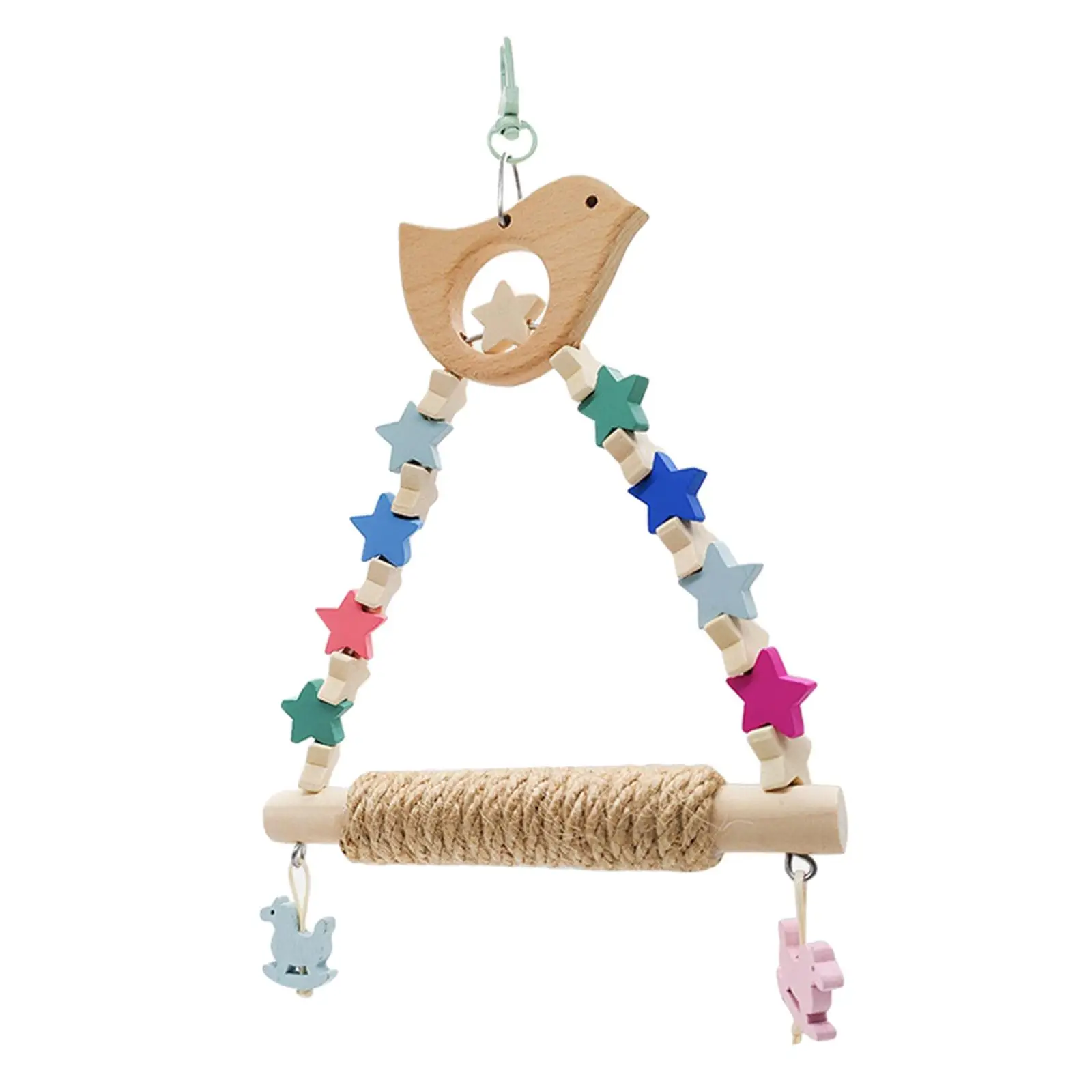 Parrot Swing Toy Budgie Lightweight Bird Toy for Parakeet Macaw Hanging Toy