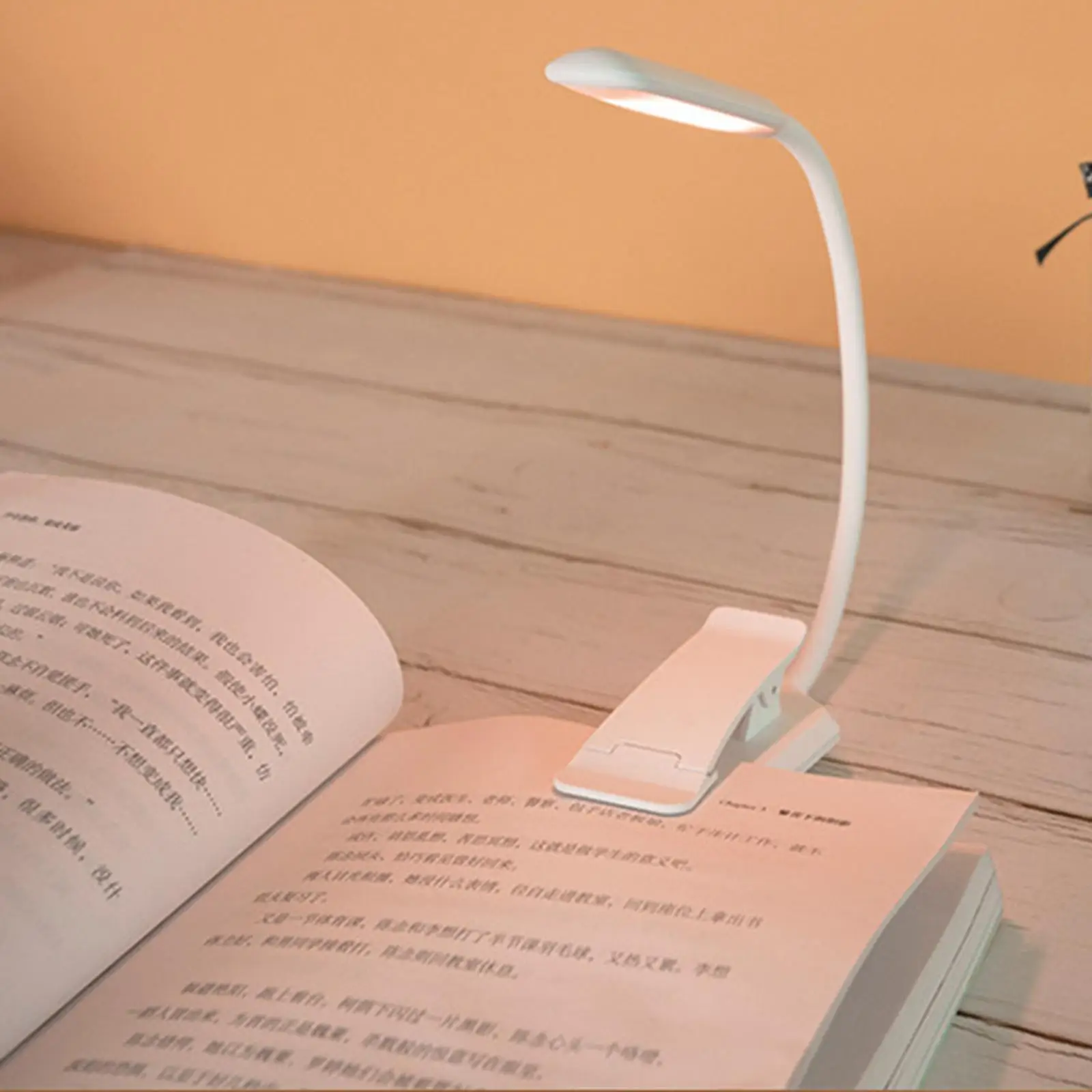 LED Clip On Reading Light Book Light Protective Night Desk Lamp for Studying Bed