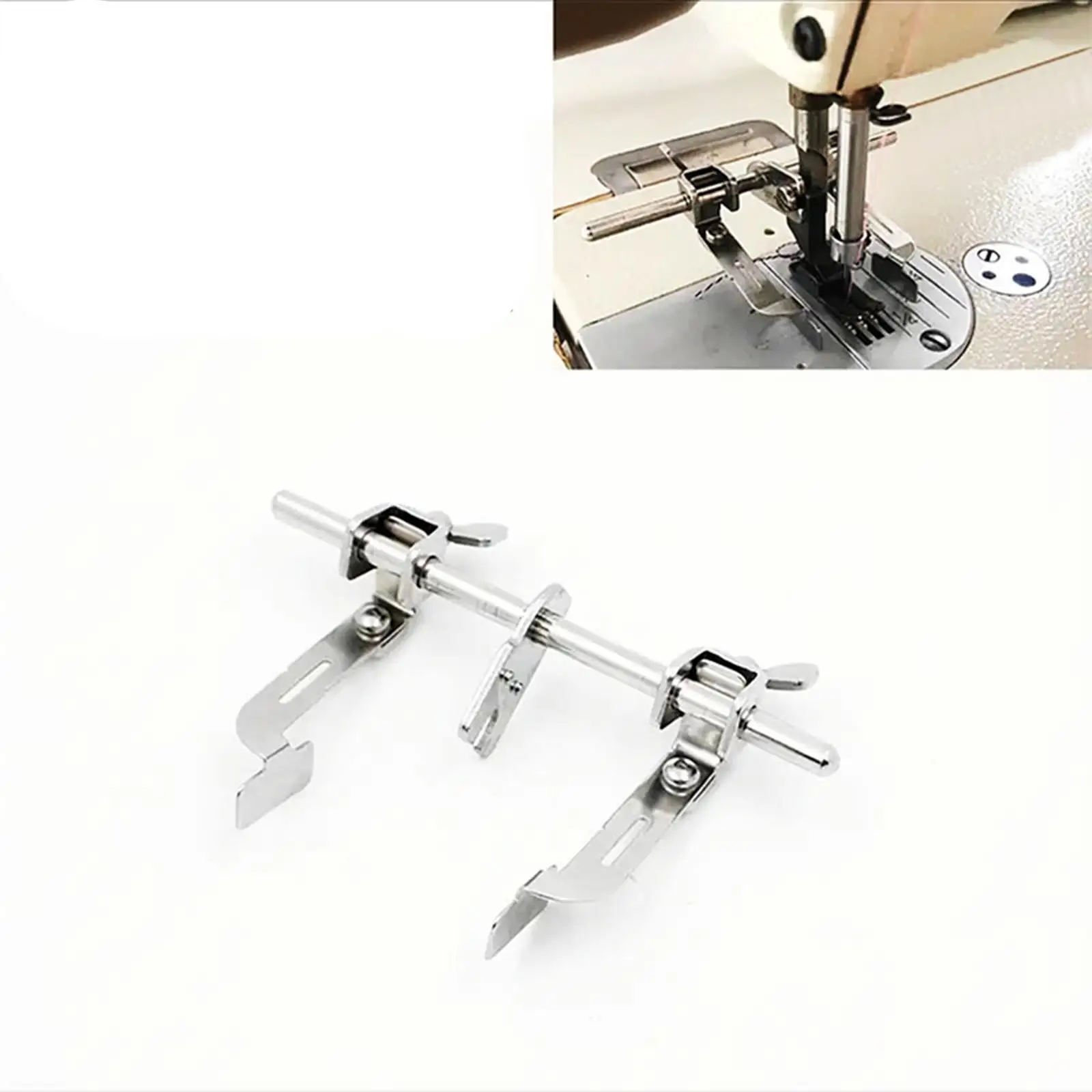 Sewing Machine Double Guide Stitch Ruler Tailors Sewing Machine Double Edge Seam Aid for Industrial Sewing Accessories