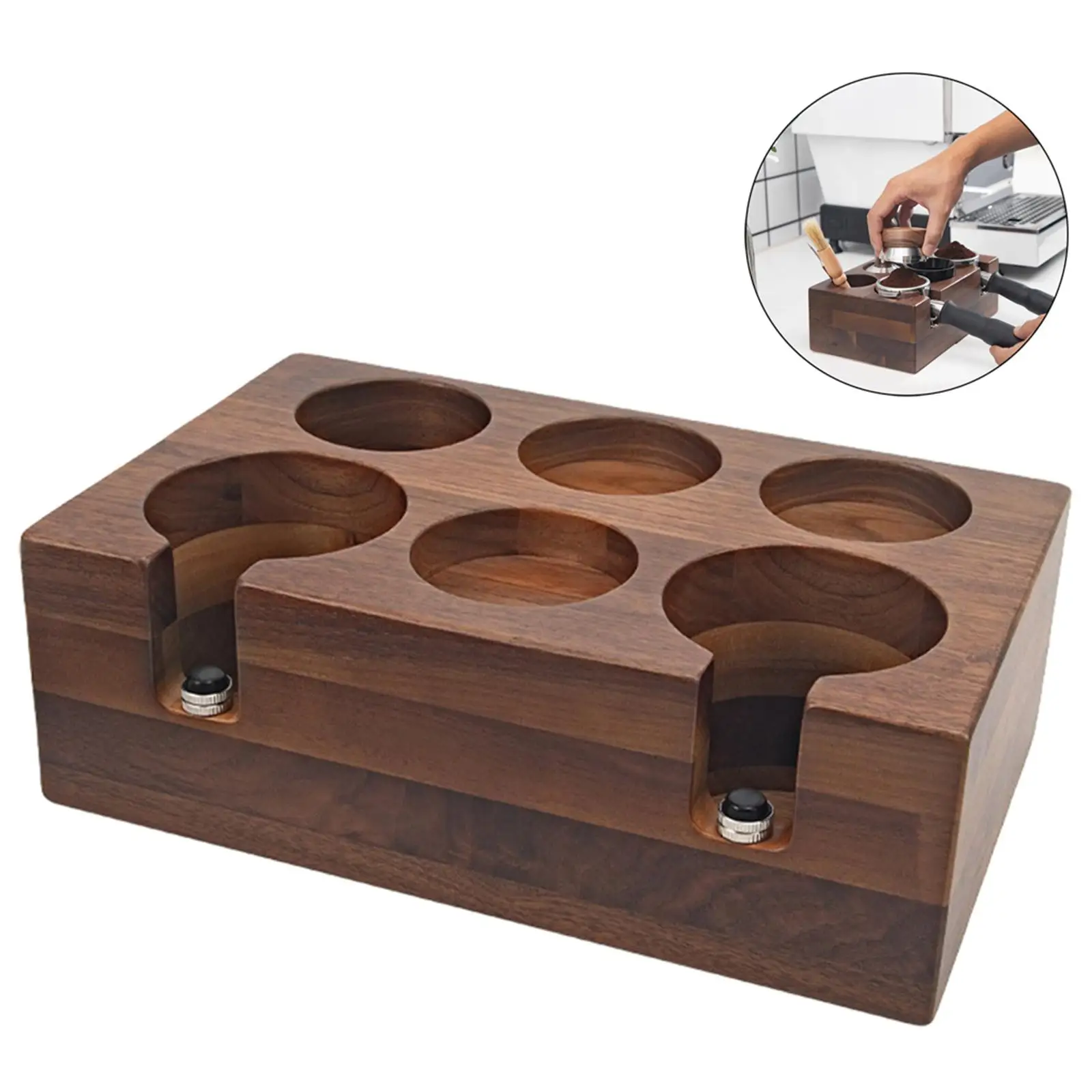 51mm Coffee Tamper Stand Coffeeware Powder Pad for Cafe