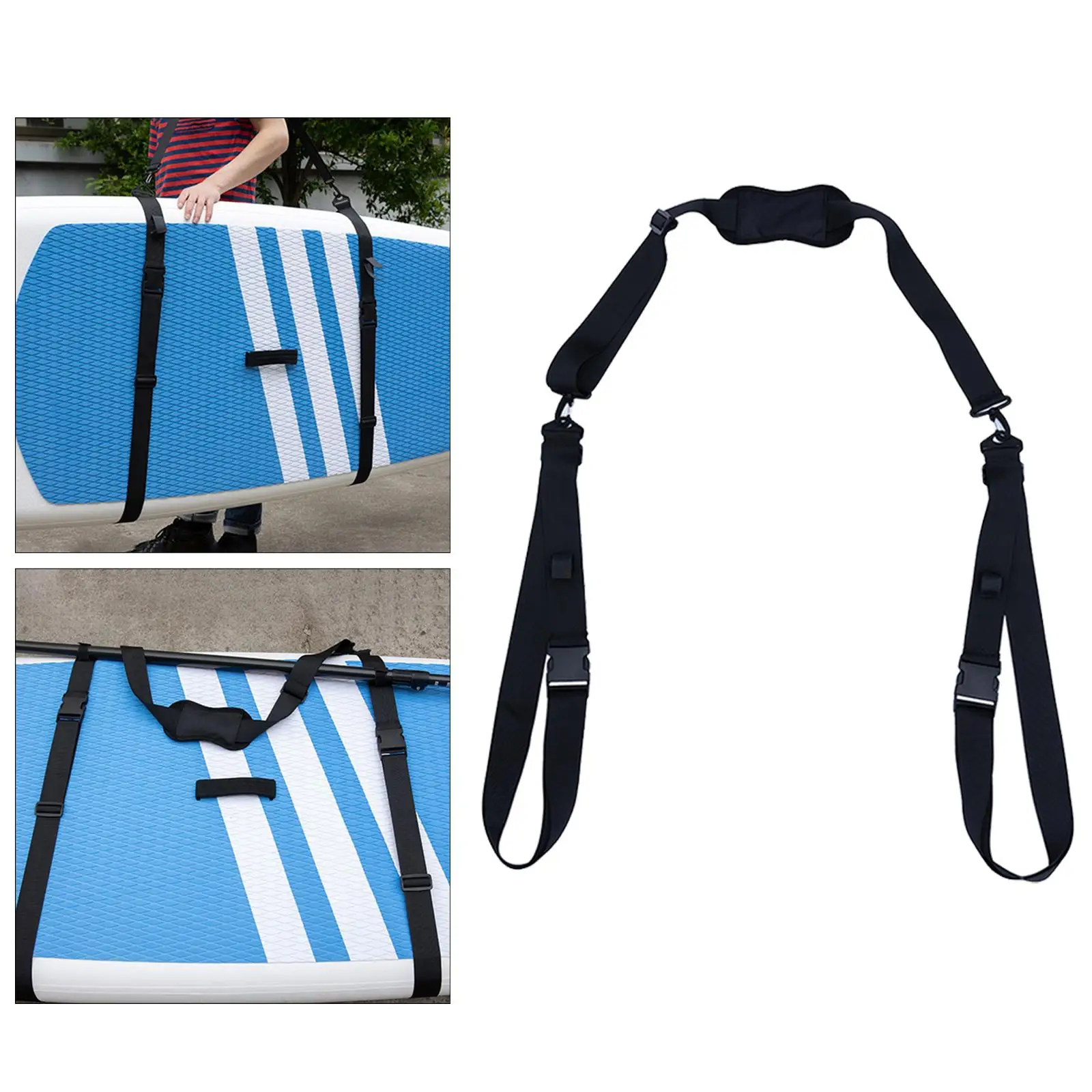 Paddleboard Carry Strap,  Board Carrier Storage  for Surfboards, Paddleboards and Kayaks, Adjustable Heavy-Duty Carrying Belt